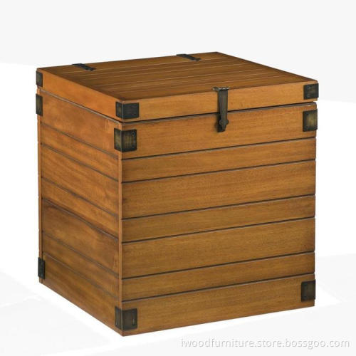 Home Styles Wooden Planked Storage Chest